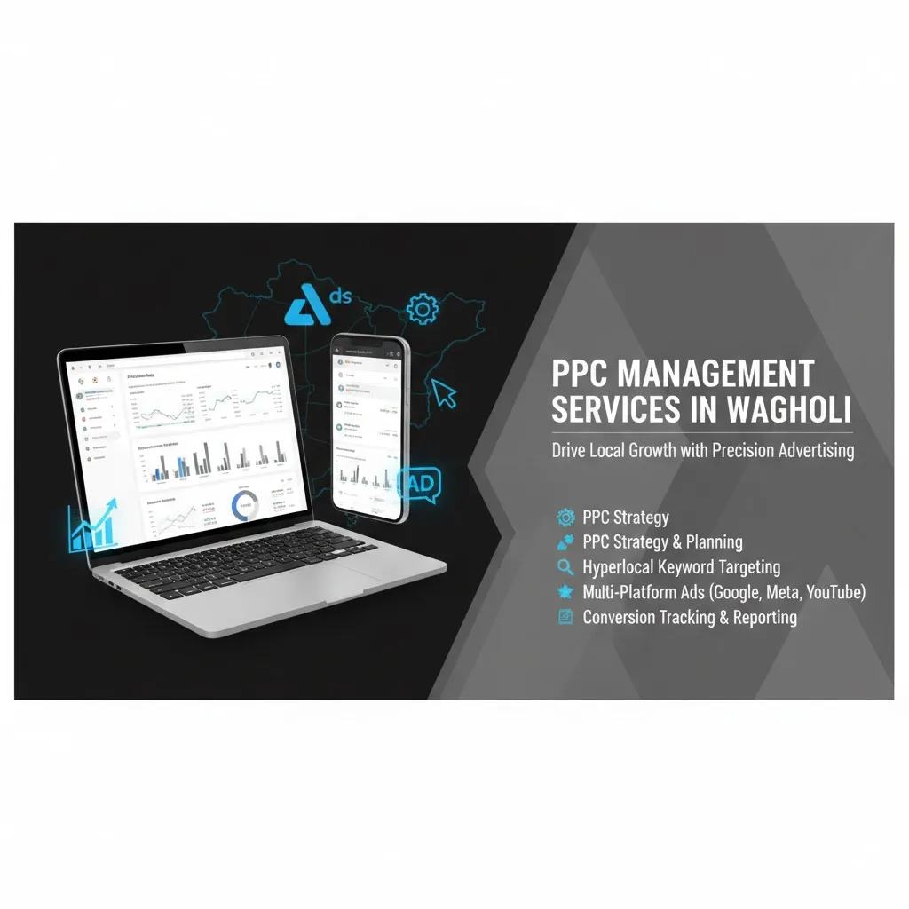 Pay-Per-Click (PPC) Management Services in Wagholi
B2B PPC services in Wagholi

Google Ads and social media PPC

PPC targeting and conversion tracking

Professional PPC services Wagholi

PPC performance analytics dashboard
Professional PPC services in Wagholi